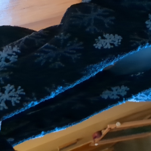 MUSKOKA LAKES* Snowflake hooded Teddy sweater button down jacket long sleeve - Picture 6 of 12